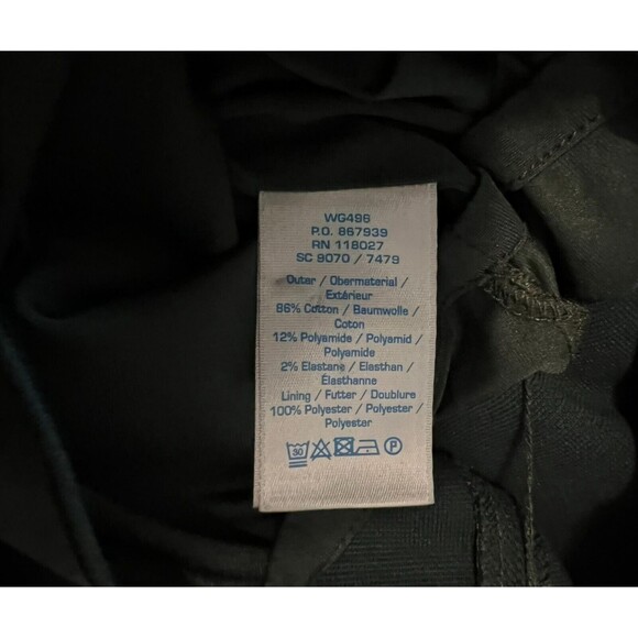 Boden Straight Skirt w Pockets  Women's Size 10 Long  Green Twill 60's Style - Picture 6 of 10